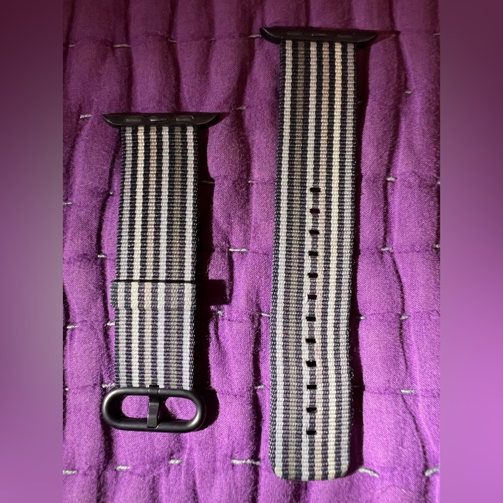 black tan grey white apple watch band 42mm 44mm 45mm 49mm NWOT